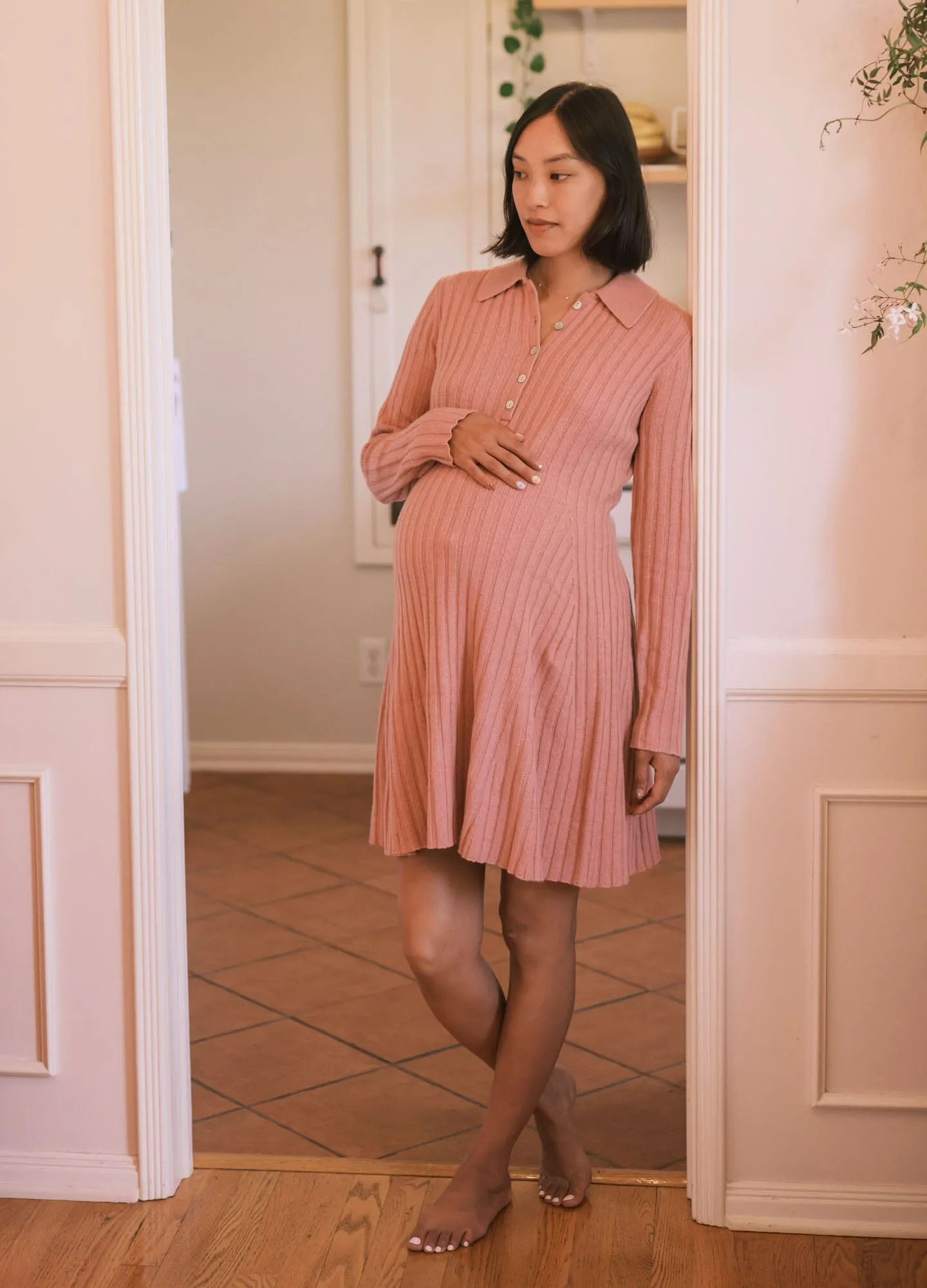 The Addie Polo Sweater Dress