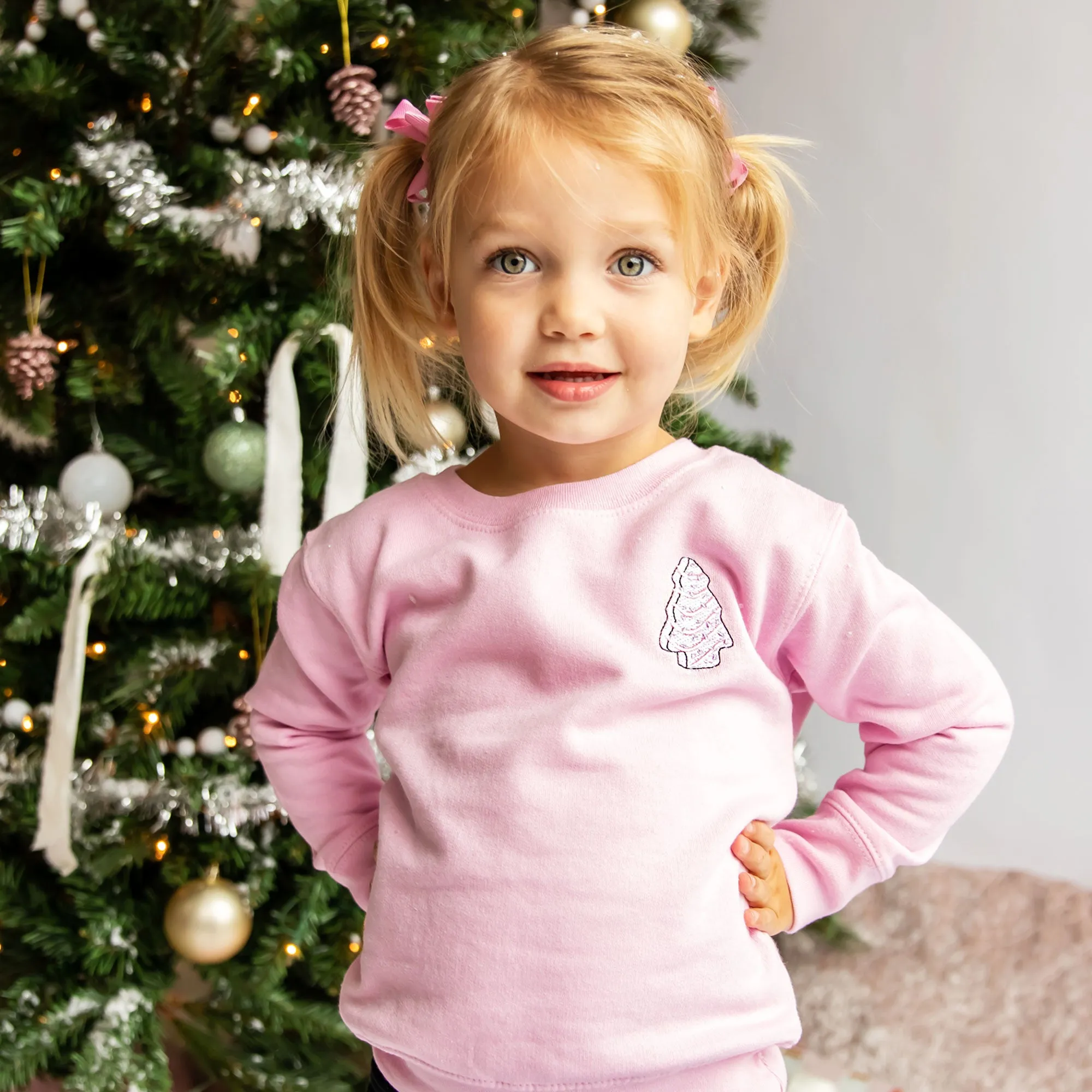 Toddler Pastel Little Debbie Embroidered Charlie Crewneck Sweatshirt