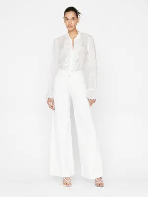 Triple Stitch Wide Leg - Blanc