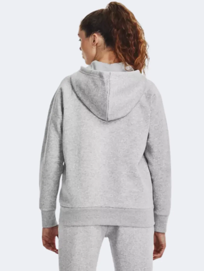 Under Armour Rival Fleece  Women Lifestyle Jacket Grey Light/White