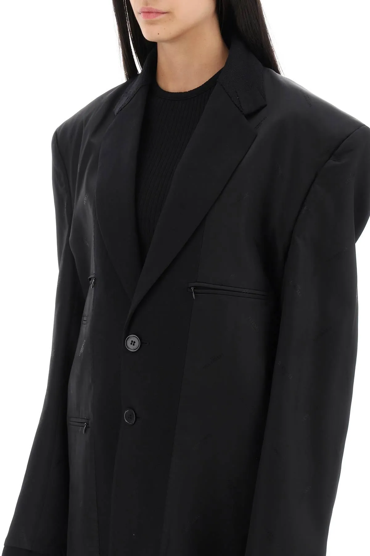 Vetements reversed single-breasted blazer