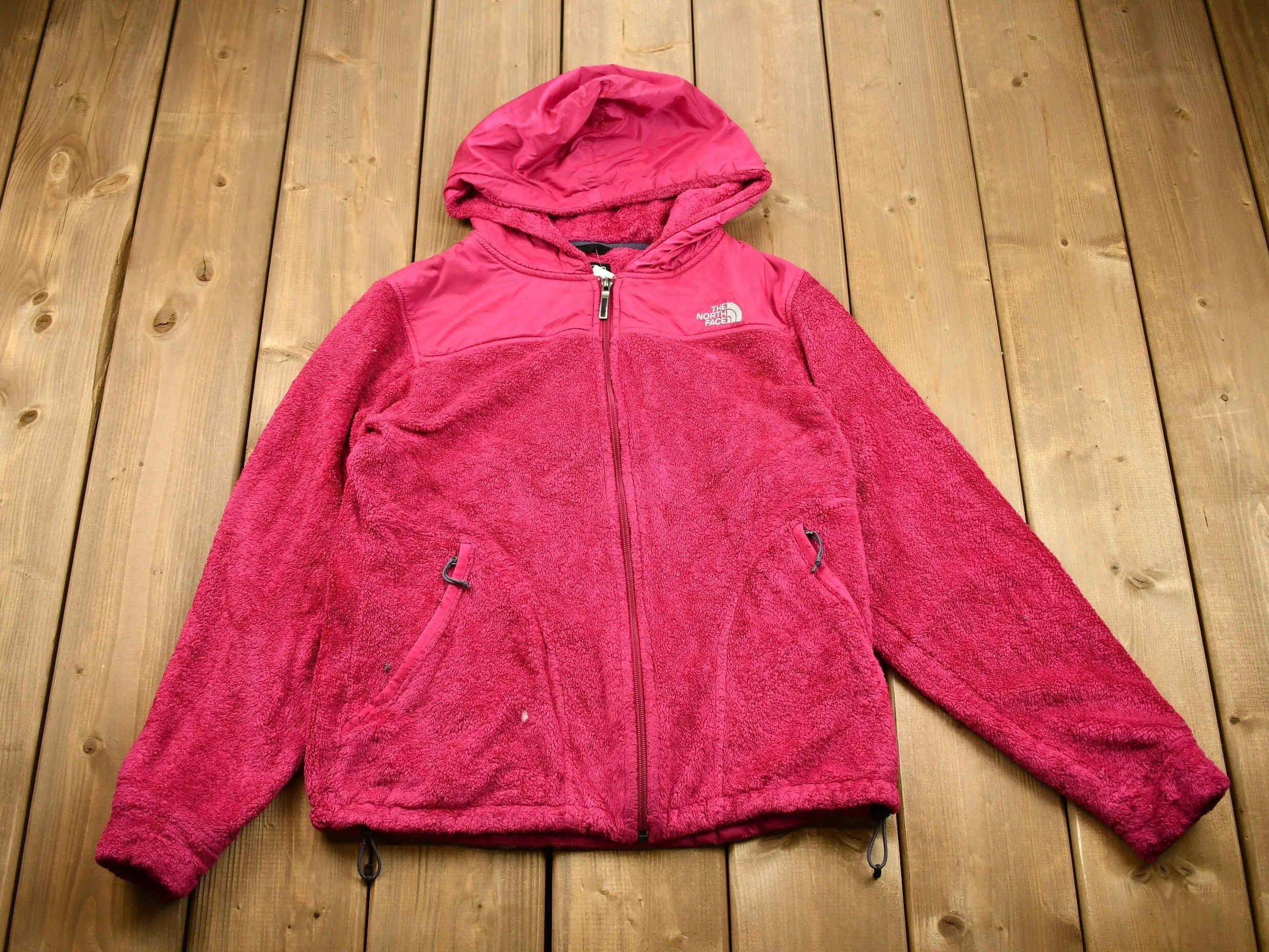 Vintage The North Face Full Zip Fleece Pile Sweater