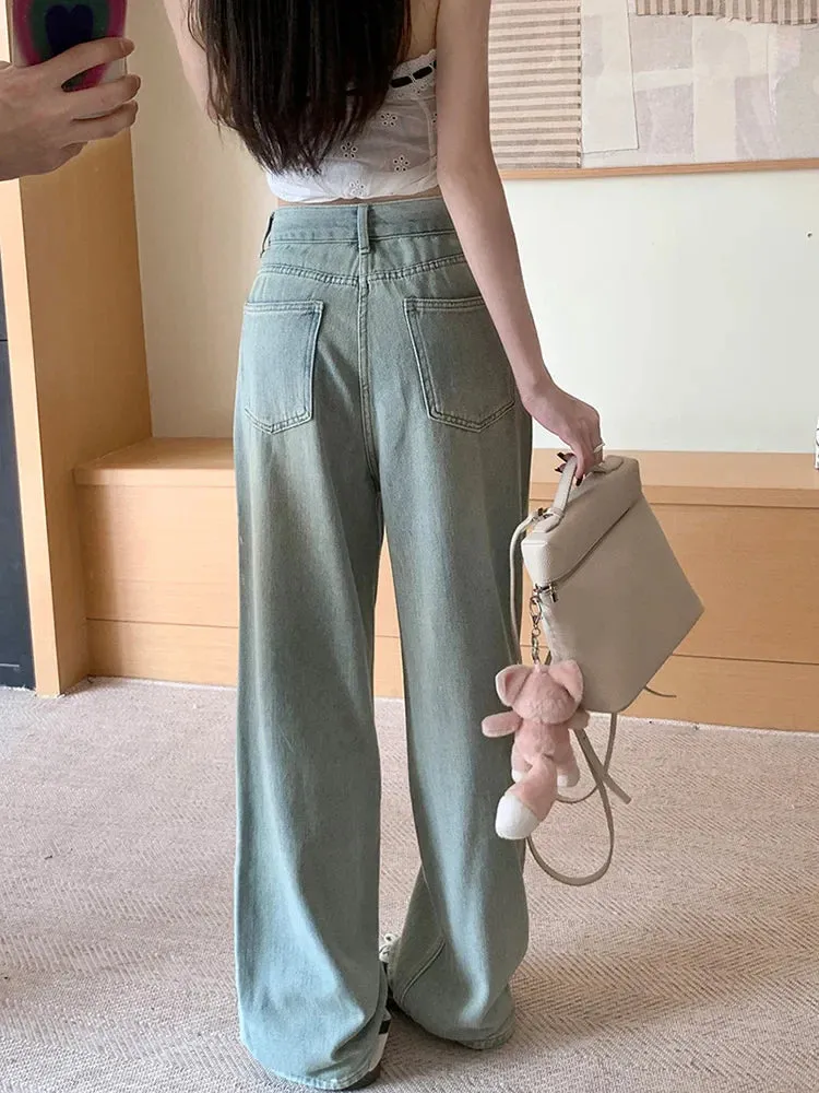 Vintage Wide Leg Streetwear Jeans