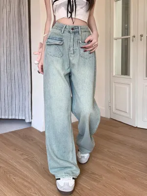 Vintage Wide Leg Streetwear Jeans