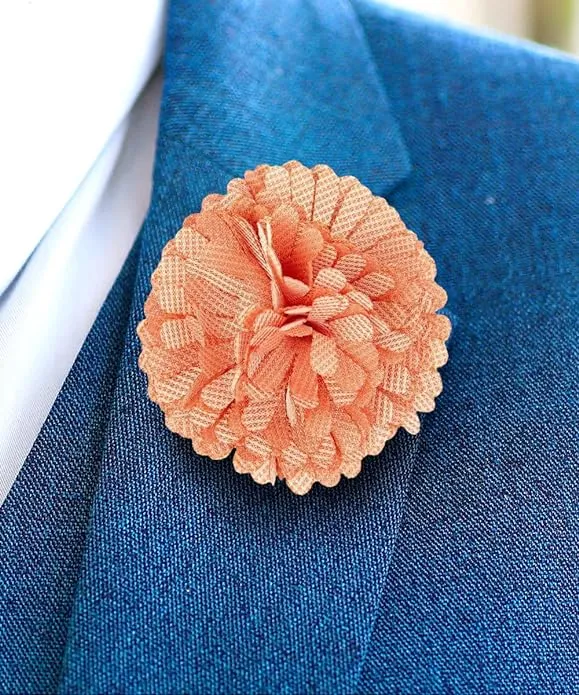 Vittorio Vico Unisex Carnation Flower Lapel Pin