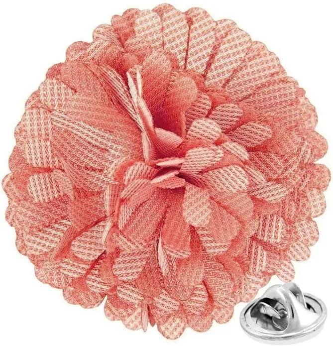 Vittorio Vico Unisex Carnation Flower Lapel Pin