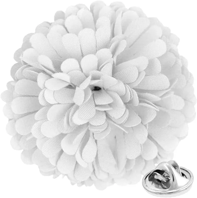 Vittorio Vico Unisex Carnation Flower Lapel Pin