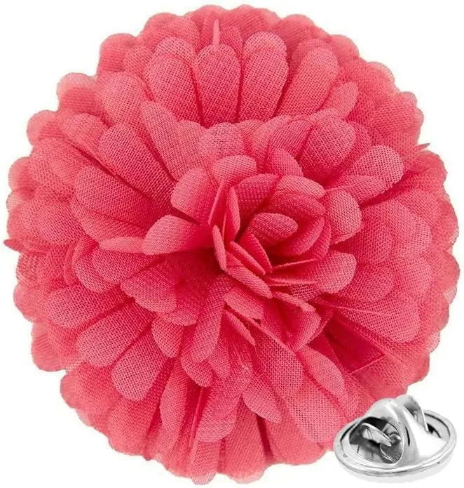 Vittorio Vico Unisex Carnation Flower Lapel Pin