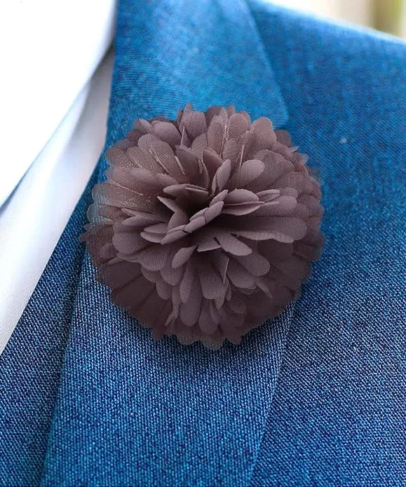 Vittorio Vico Unisex Carnation Flower Lapel Pin