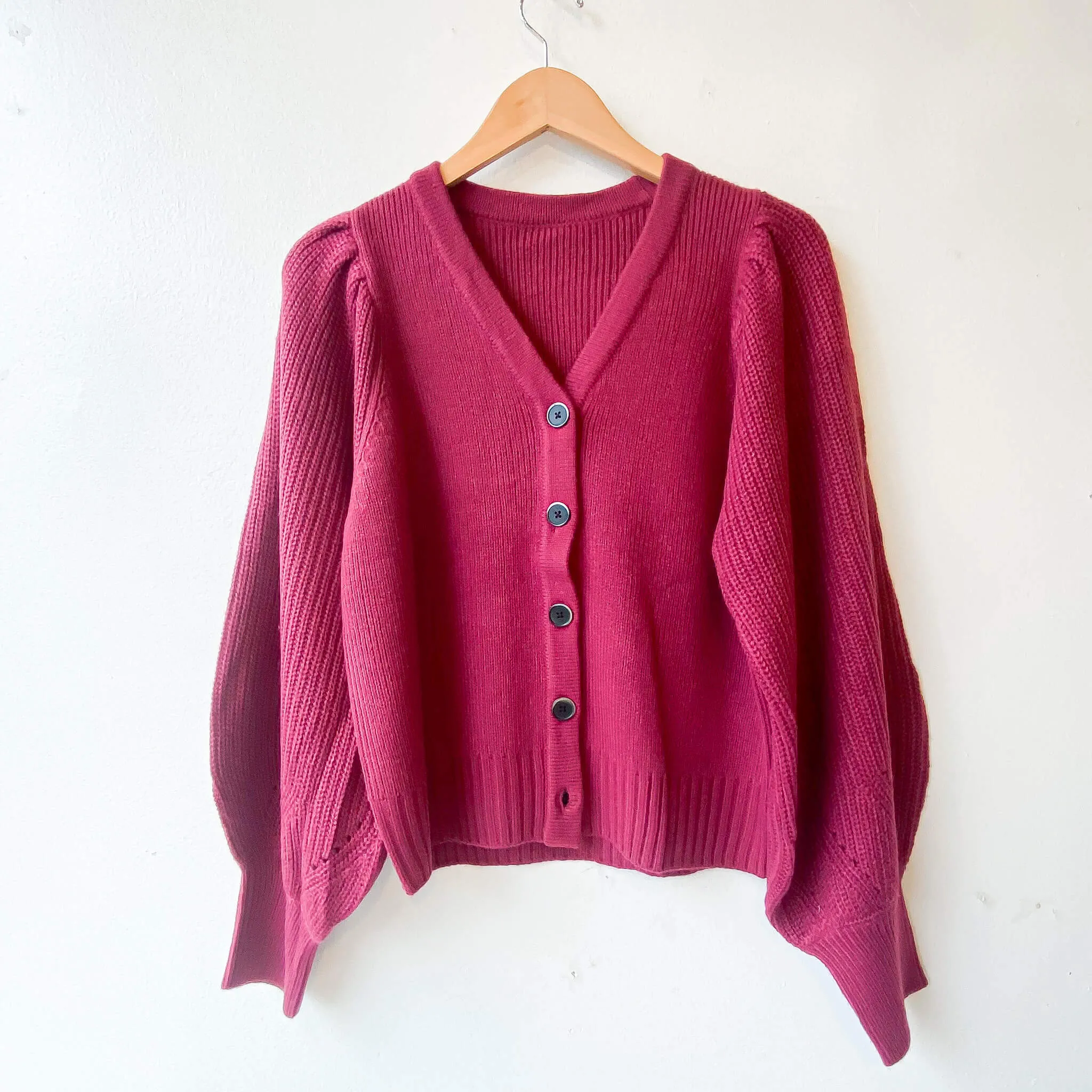 Wagen | Puff Sleeve Cardigan