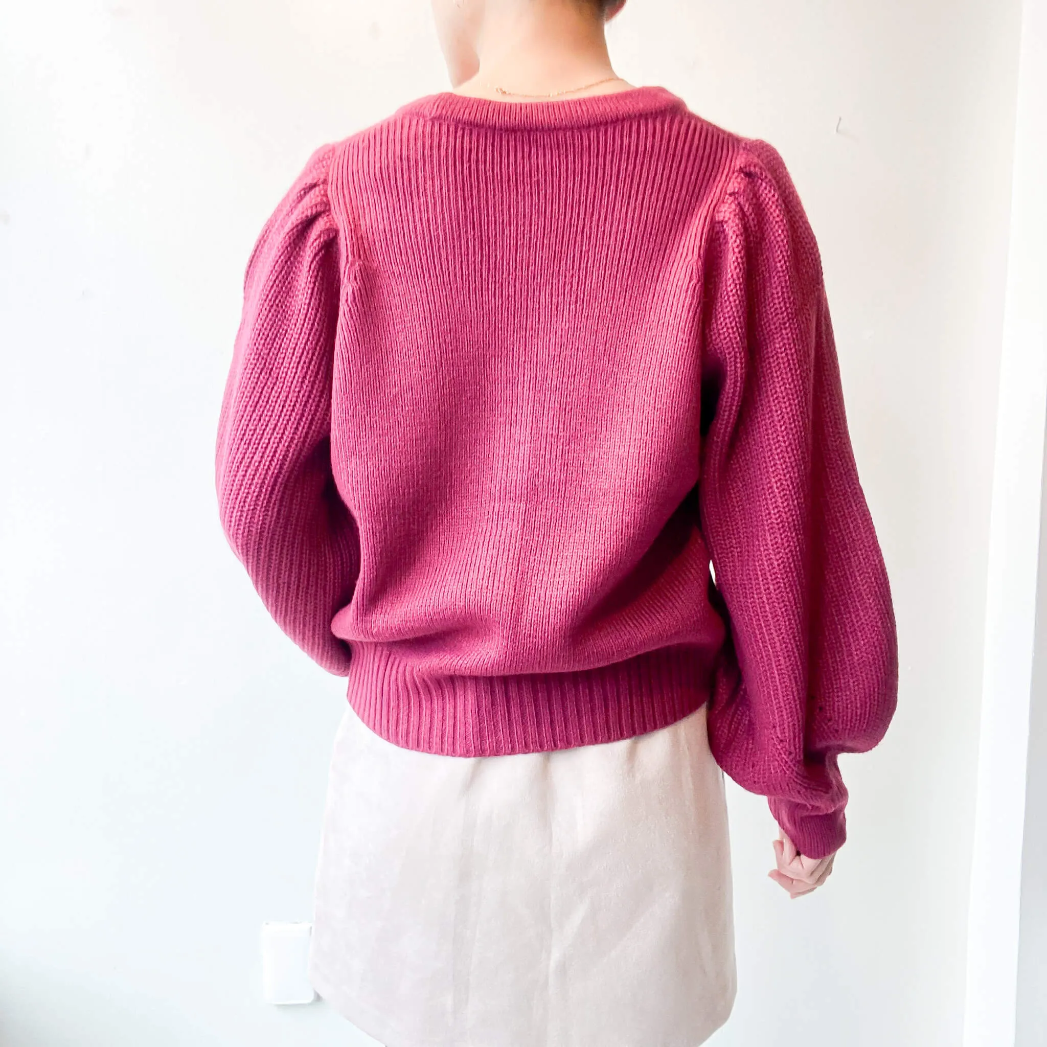 Wagen | Puff Sleeve Cardigan