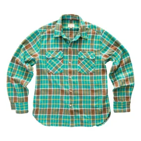 Washed Flannel Pearlsnap Shirt Riverbend