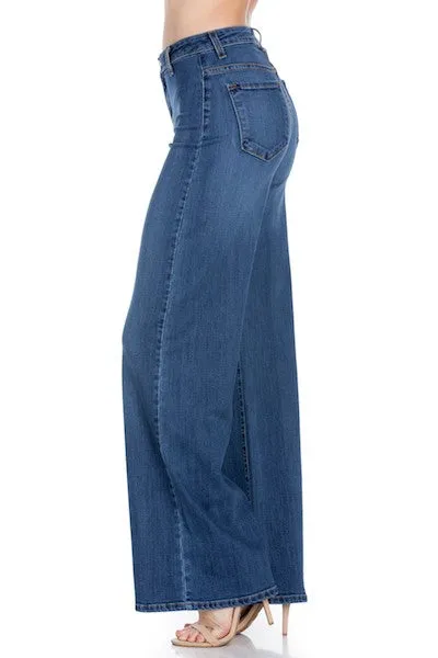 Western Wide leg jeans, baggy denim pants