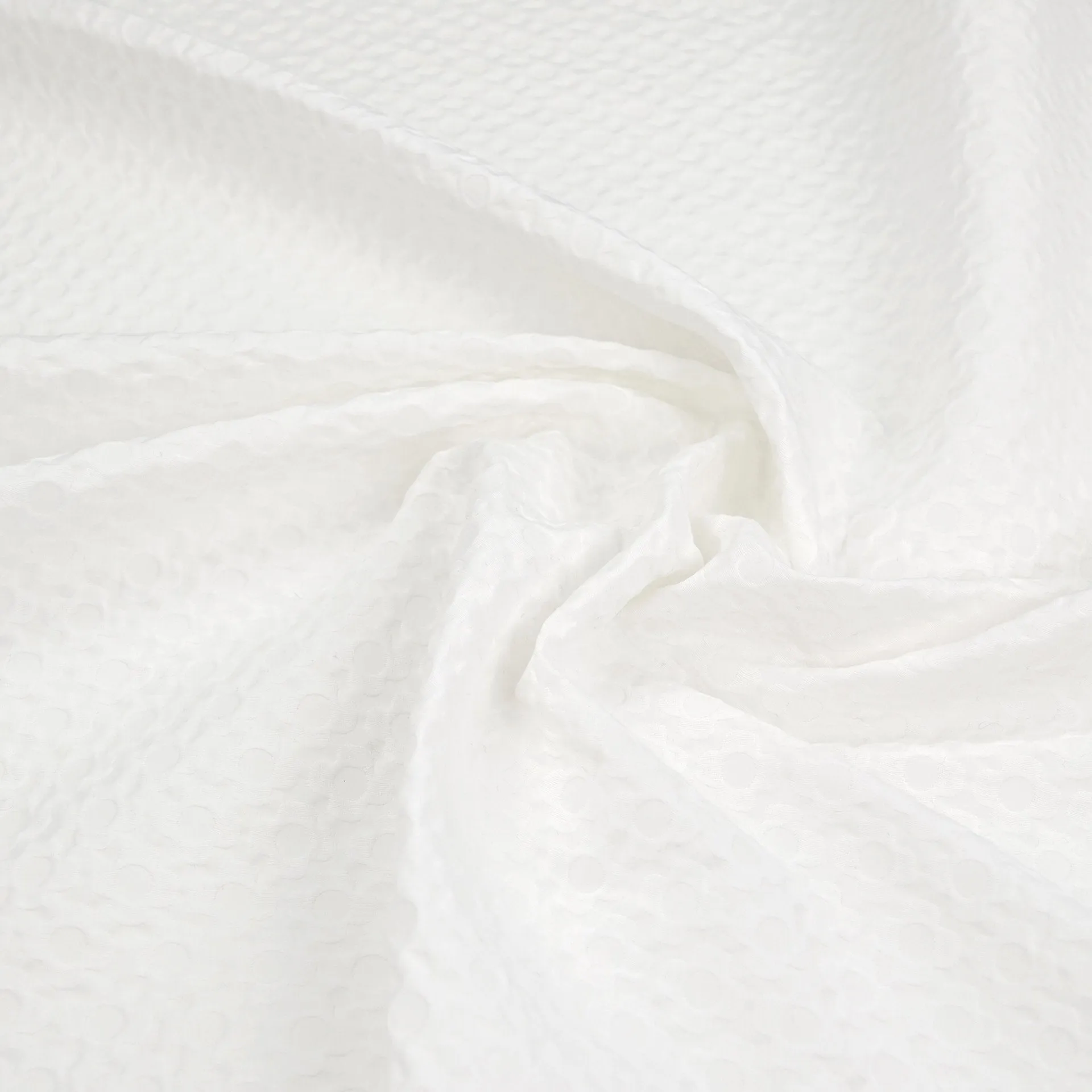 White Jacquard Fabric 3696