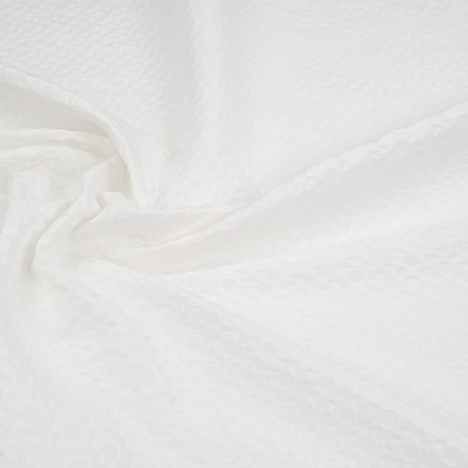 White Jacquard Fabric 3696