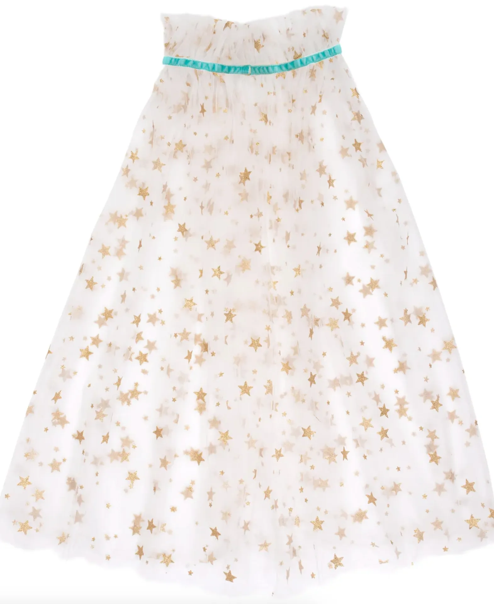 White Tulle Star Cape