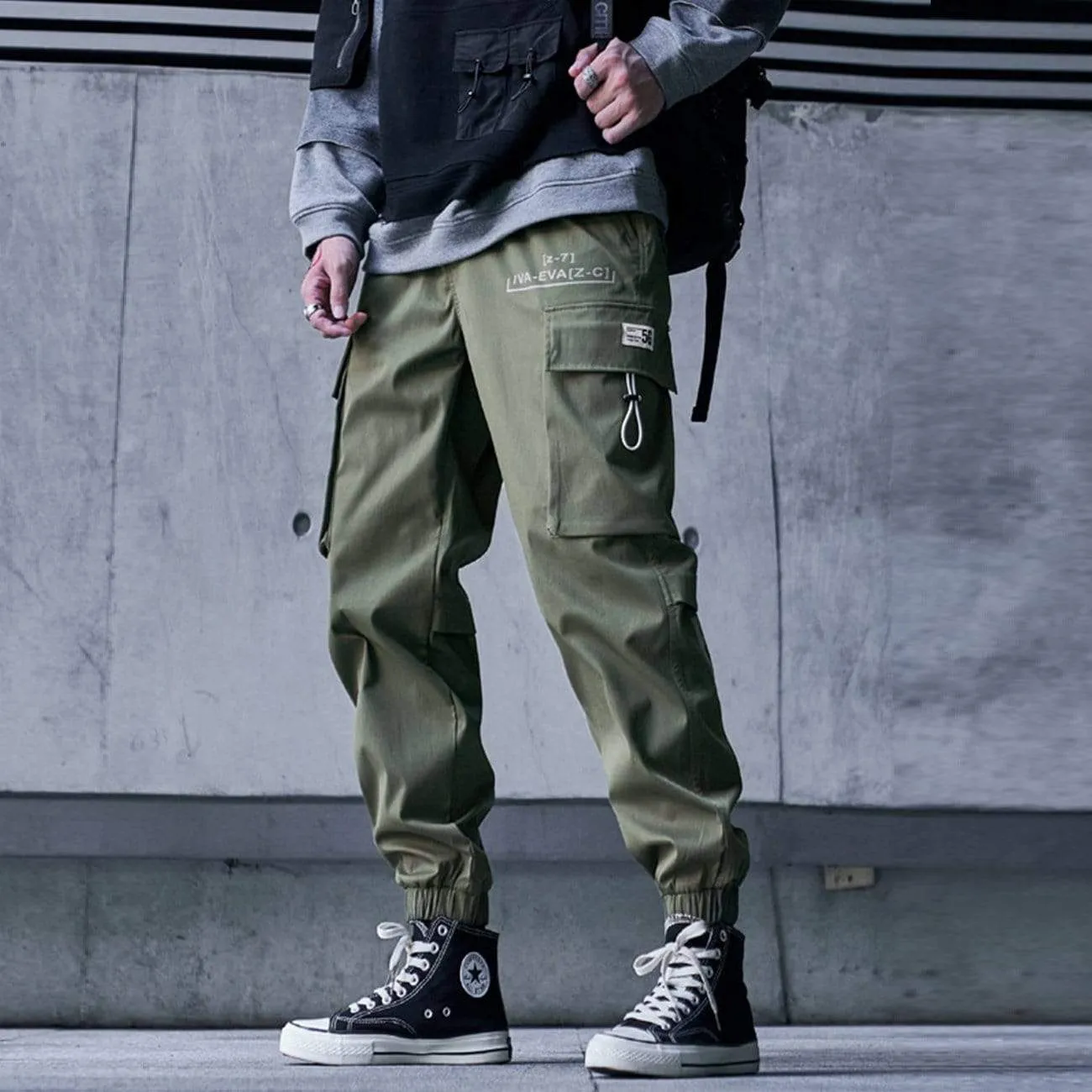 WLS Function Elastic Pockets Cargo Pants