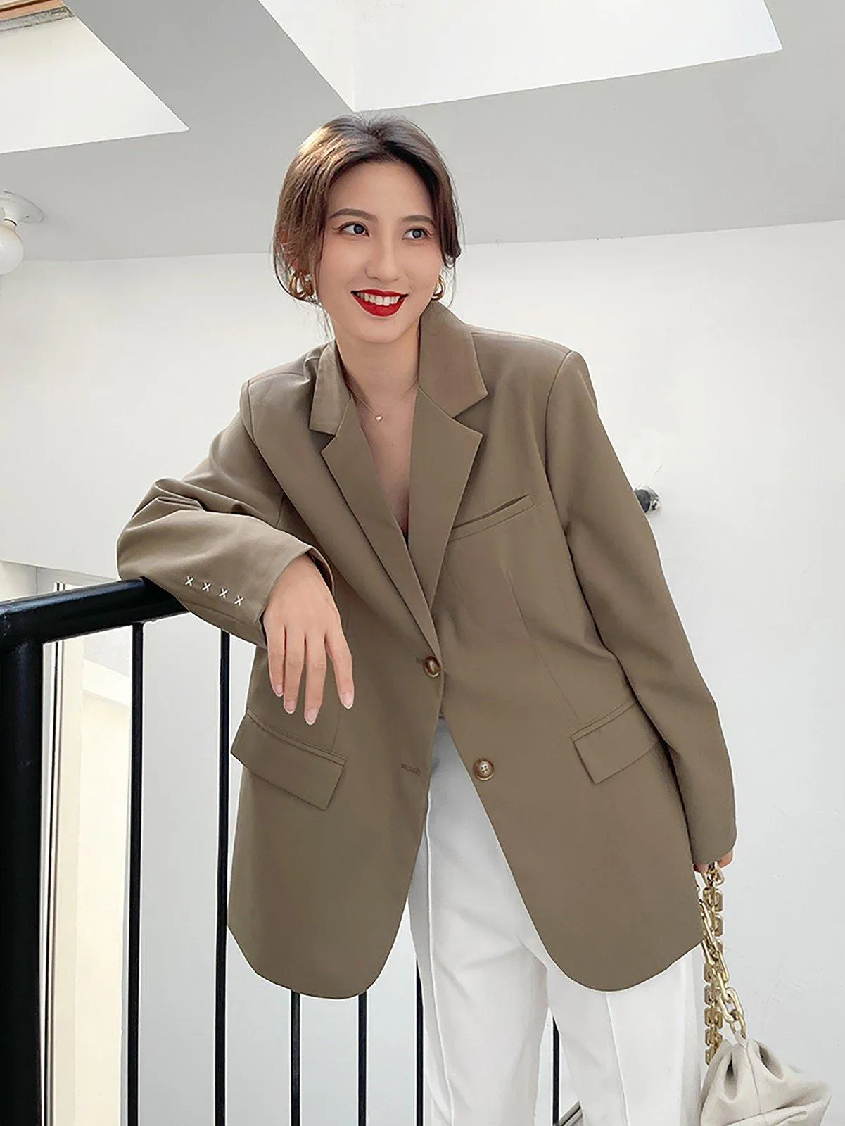 Women Blazer Coat,Oversize Suit,Purple Blazer,Black Suit Coat,Tan Blazer Jacket,Fall coat for women,Plus Size Coat,Wedding guest Suit