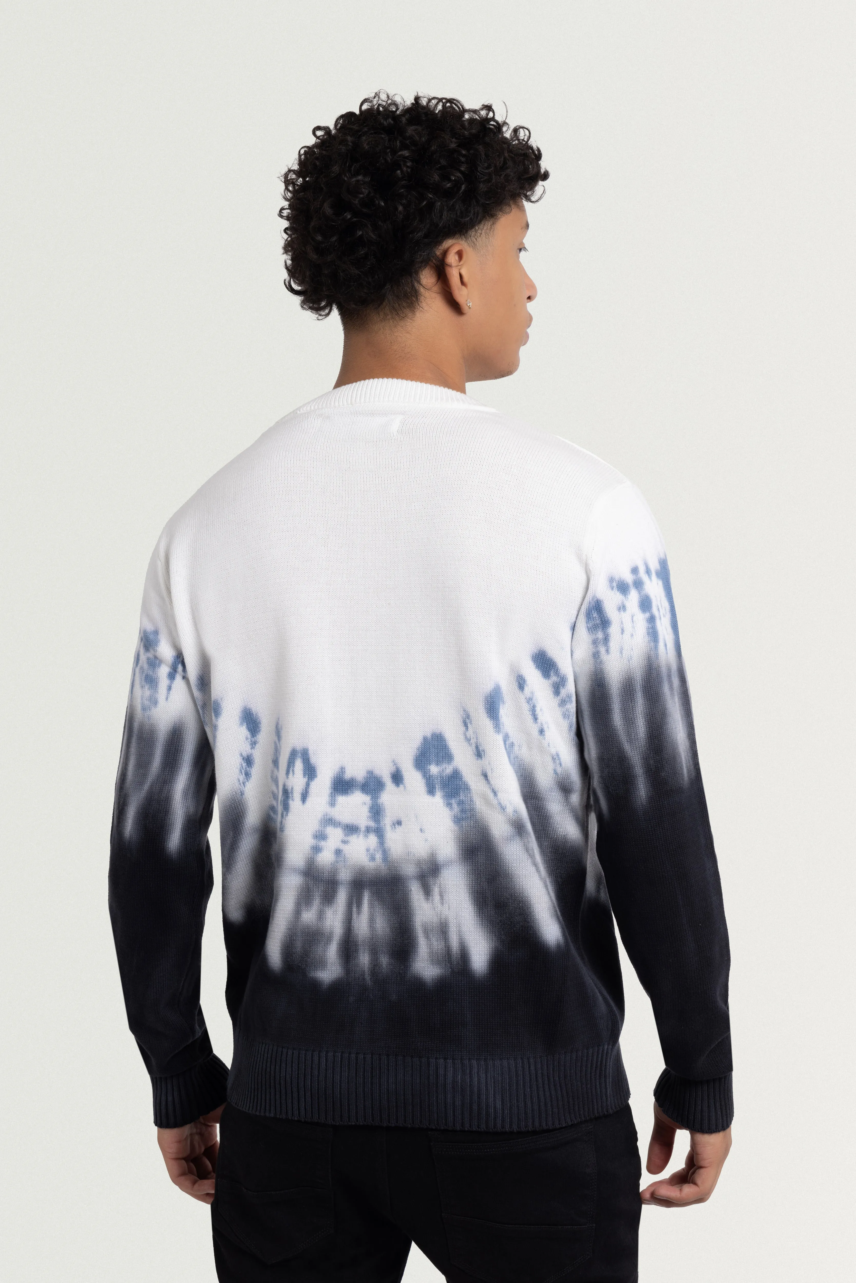 X RAY Men's Pullover Crewneck Tie Dye Fashion Sweater