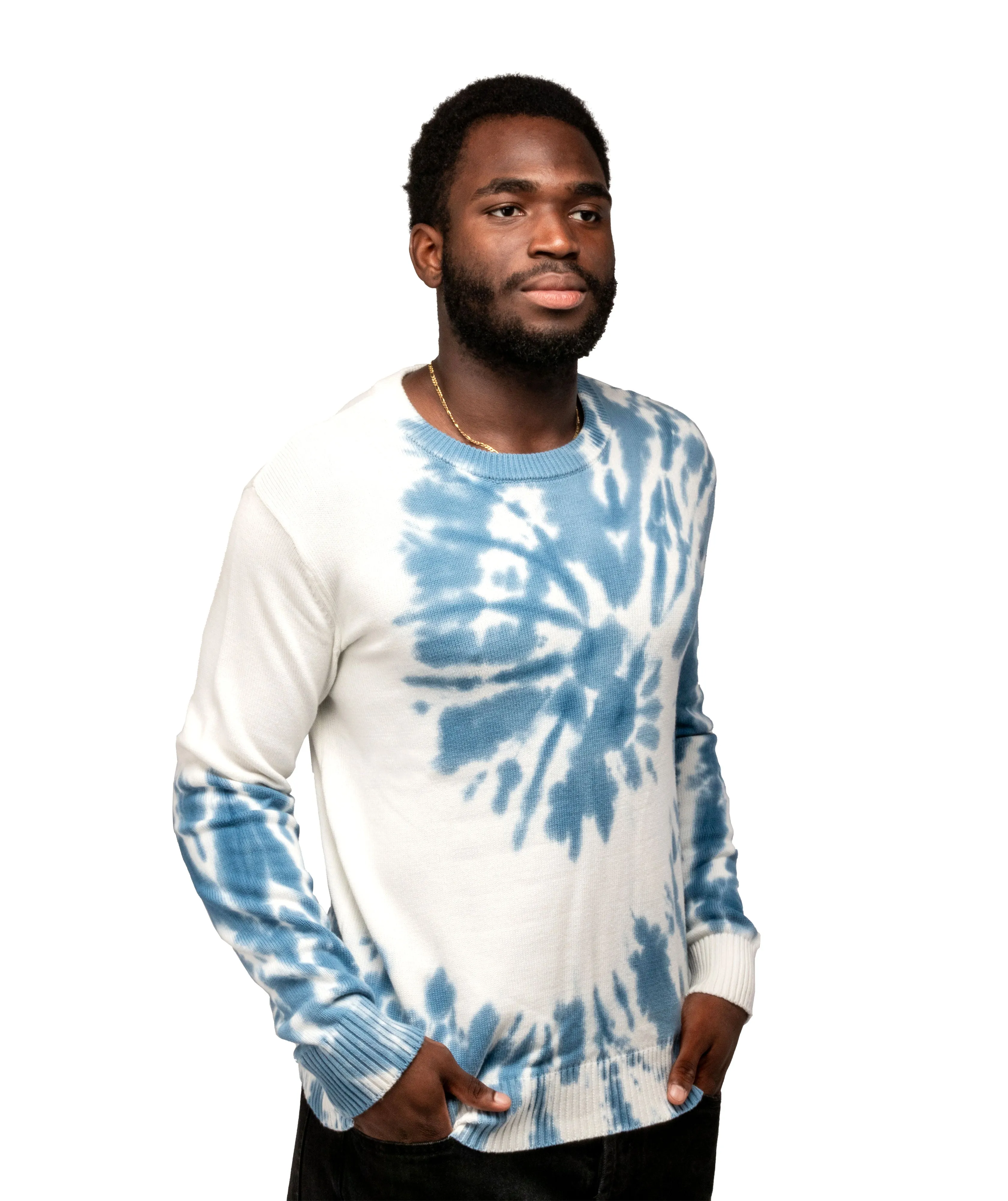 X RAY Pullover Crewneck Spiral Tie Dye Sweater