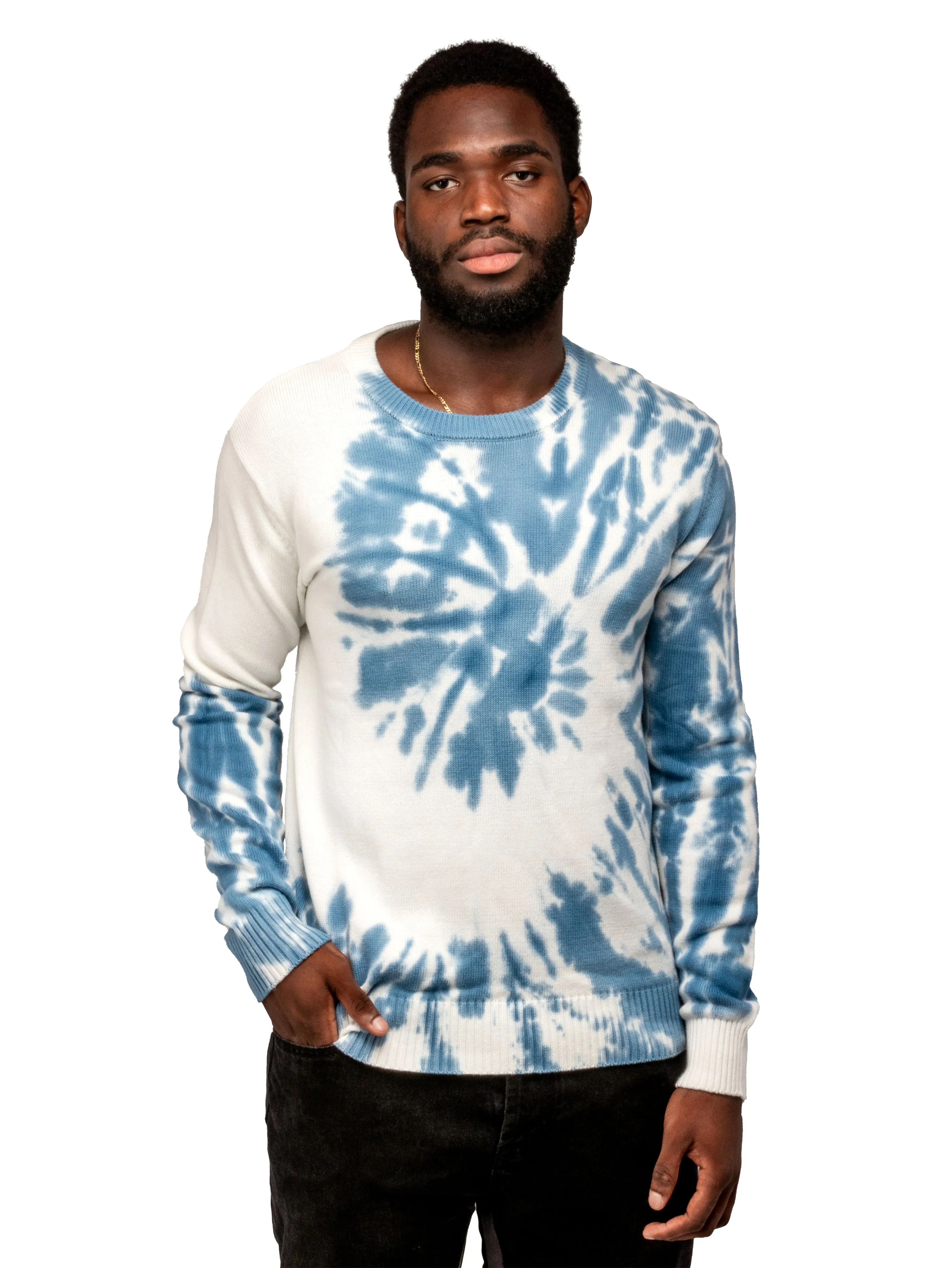 X RAY Pullover Crewneck Spiral Tie Dye Sweater