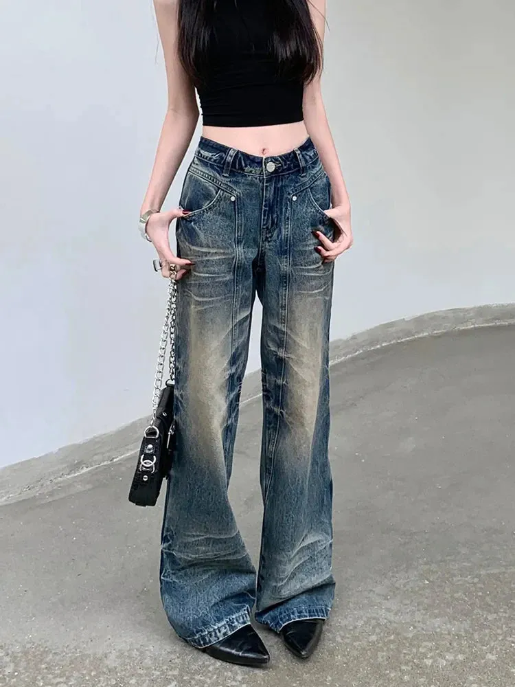 Y2K High Waist Loose American Vintage Jeans