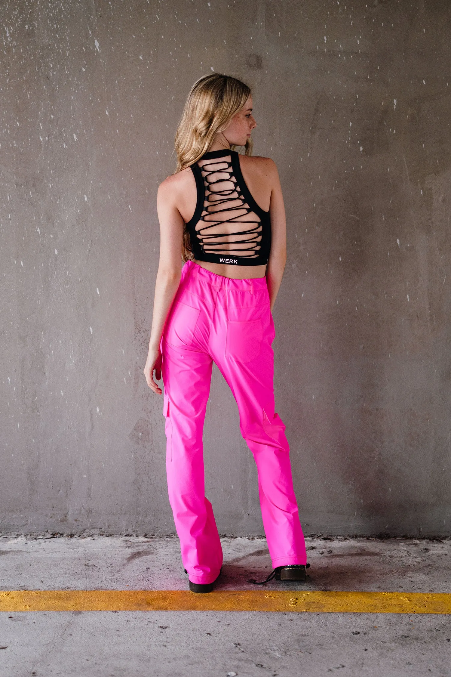 Youth Hot Pink Cinch Cargo Pant