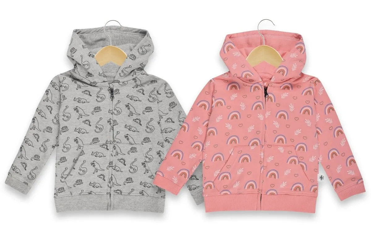 Zipper Jacket Combo of 2- Dino Tales and Rainbow Land