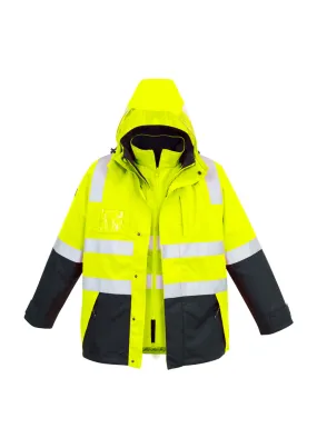 ZJ532 Syzmik Mens Hi Vis 4 In 1 Waterproof Jacket